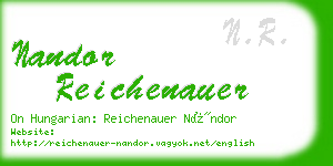 nandor reichenauer business card